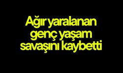 Ağır yaralanan genç yaşam savaşını kaybetti