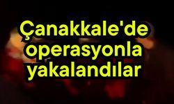 Çanakkale'de operasyonla yakalandılar