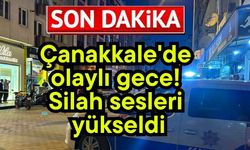 Çanakkale'de olaylı gece! Silah sesleri yükseldi
