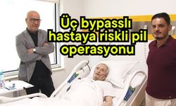 Üç bypasslı hastaya riskli pil operasyonu (Video)