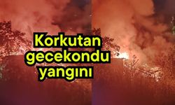 Korkutan gecekondu yangını (Video)