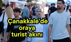 Çanakkale'de oraya turist akını (Video)