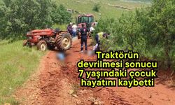 Traktörün devrilmesi sonucu 7 yaşındaki çocuk hayatını kaybetti
