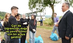 Çan’da öğrenciler doğa ve çevre bilinci için bir araya geldiler