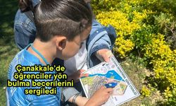 Çanakkale’de öğrenciler yön bulma becerilerini sergiledi