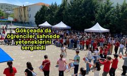 Gökçeada’da öğrenciler sahnede yeteneklerini sergiledi
