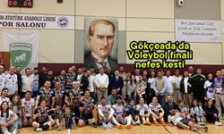 Gökçeada’da Voleybol finali nefes kesti