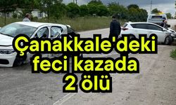 Çanakkale'deki feci kazada 2 ölü (Video)