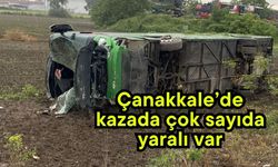 Çanakkale’de kazada çok sayıda yaralı var (Video)