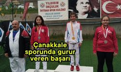Çanakkale sporunda gurur veren başarı