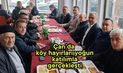 Çan’da köy hayırları yoğun katılımla gerçekleşti