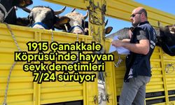 1915 Çanakkale Köprüsü’nde hayvan sevk denetimleri 7/24 sürüyor