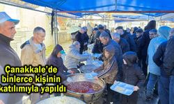 Çanakkale’de binlerce kişinin katılımıyla yapıldı