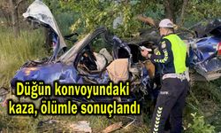 Düğün konvoyundaki kaza ölümle sonuçlandı