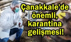 Çanakkale’de önemli karantina gelişmesi!