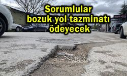 Sorumlular bozuk yol tazminatı ödeyecek