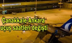 Çanakkale-Ankara uçuş saatleri değişti