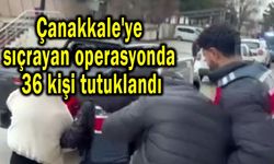 Çanakkale'ye sıçrayan operasyonda 36 kişi tutuklandı (Video)