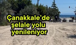 Çanakkale’de şelale yolu yenileniyor