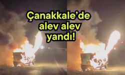 Çanakkale’de alev alev yandı!