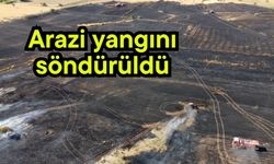 Arazi yangını söndürüldü