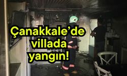 Çanakkale’de villada yangın!