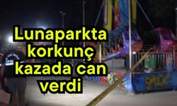 Lunaparkta korkunç kazada can verdi