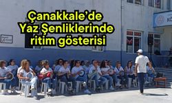 Çanakkale’de Yaz Şenliklerinde ritim gösterisi