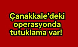 Çanakkale'deki operasyonda tutuklama var! (Video)