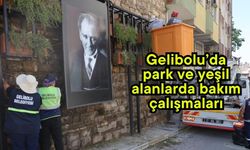 Gelibolu’da park ve yeşil alanlarda bakım çalışmaları