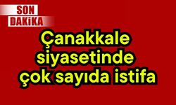 Çanakkale siyasetinde çok sayıda istifa