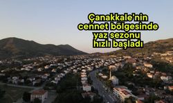 Çanakkale'nin cennet bölgesinde yaz sezonu hızlı başladı (Video)
