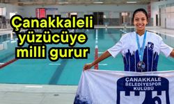 Çanakkaleli yüzücüye milli gurur