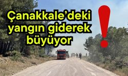 Çanakkale’deki yangın giderek büyüyor!