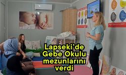 Lapseki’de Gebe Okulu mezunlarını verdi