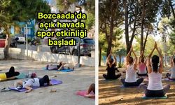 Bozcaada’da açık havada spor etkinliği başladı