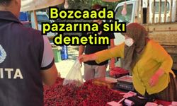 Bozcaada pazarına sıkı denetim
