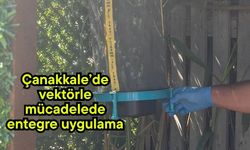 Çanakkale’de vektörle mücadelede entegre uygulama