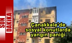 Çanakkale’de sosyal konutlarda yangın paniği