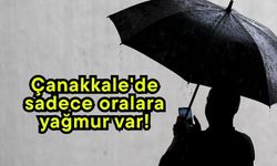Çanakkale'de sadece oralara yağmur var!
