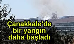 Çanakkale’de bir yangın daha başladı