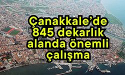 Çanakkale’de 845 dekarlık alanda önemli çalışma