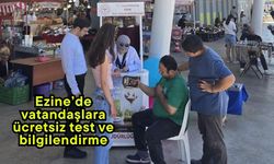 Ezine’de vatandaşlara ücretsiz test ve bilgilendirme