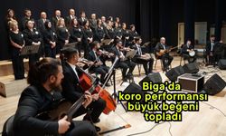 Biga’da koro performansı büyük beğeni topladı