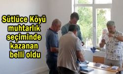 Sütlüce Köyü muhtarlık seçiminde kazanan belli oldu