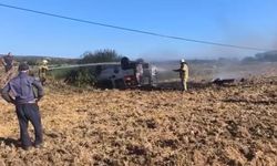 Takla atan otomobilden son anda kurtuldular (Video)
