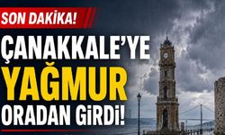 Çanakkale’de beklenen sağanak yağışlar başladı (Video)