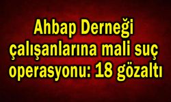 Ahbap çalışanlarına operasyonu, 18 gözaltı