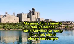Akçansa, ‘Altın Sertifika’ya sahip ilk ve tek şirket