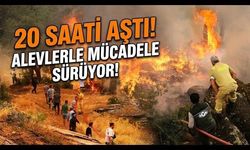 20 Saati Aştı! Yangınla Mücadele Sürüyor! (Video)